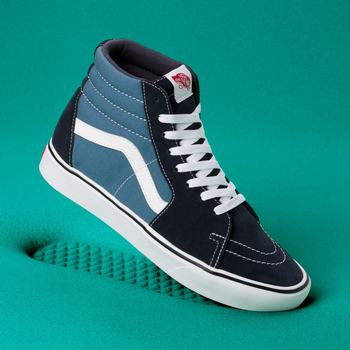 Férfi Vans Classic Comfycush Sk8-Hi Magasszárú Cipő VA6953087 Sötétkék/Sötétkék